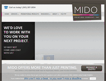 Tablet Screenshot of midoprinting.com